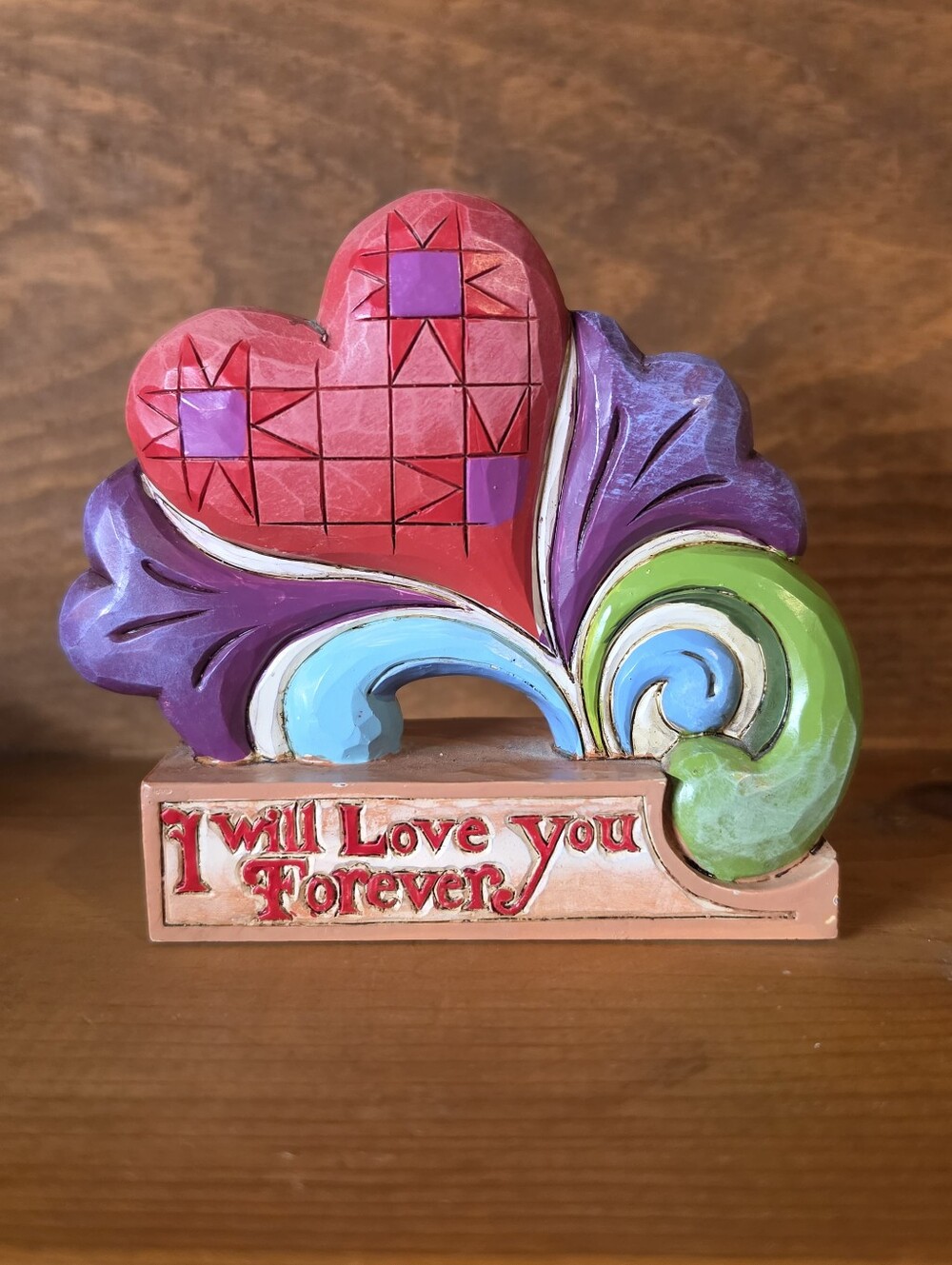 Jim Shore Heartwood Creek Love Blooms Forever "I Will Love You Forever"